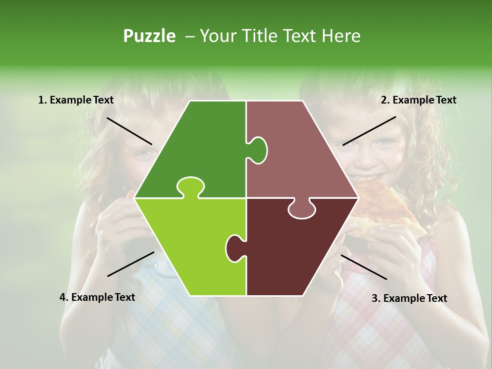 Red Meal Hair PowerPoint Template