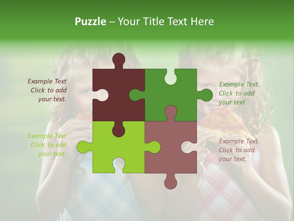 Red Meal Hair PowerPoint Template