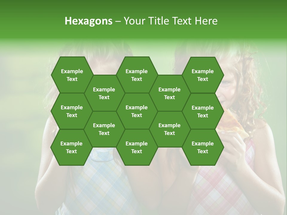 Red Meal Hair PowerPoint Template