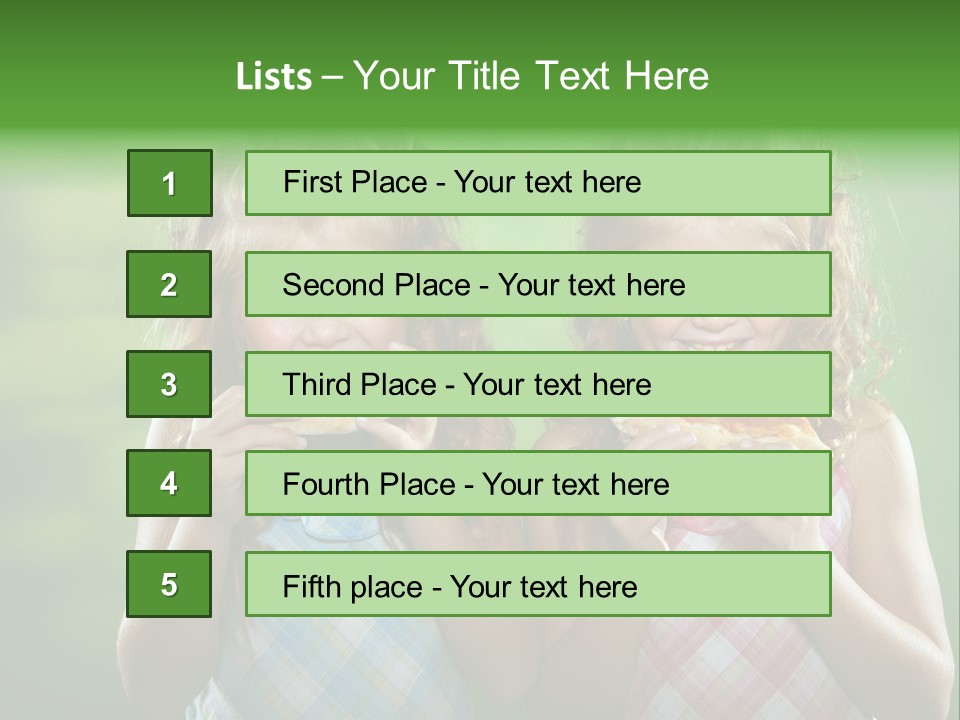 Red Meal Hair PowerPoint Template