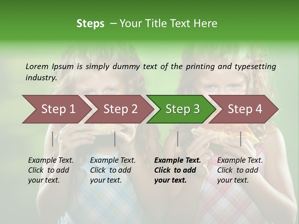 Red Meal Hair PowerPoint Template