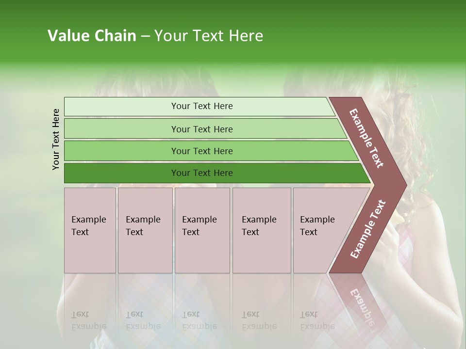 Red Meal Hair PowerPoint Template