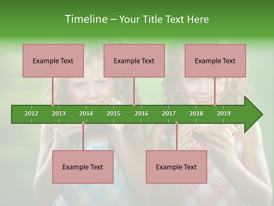 Red Meal Hair PowerPoint Template