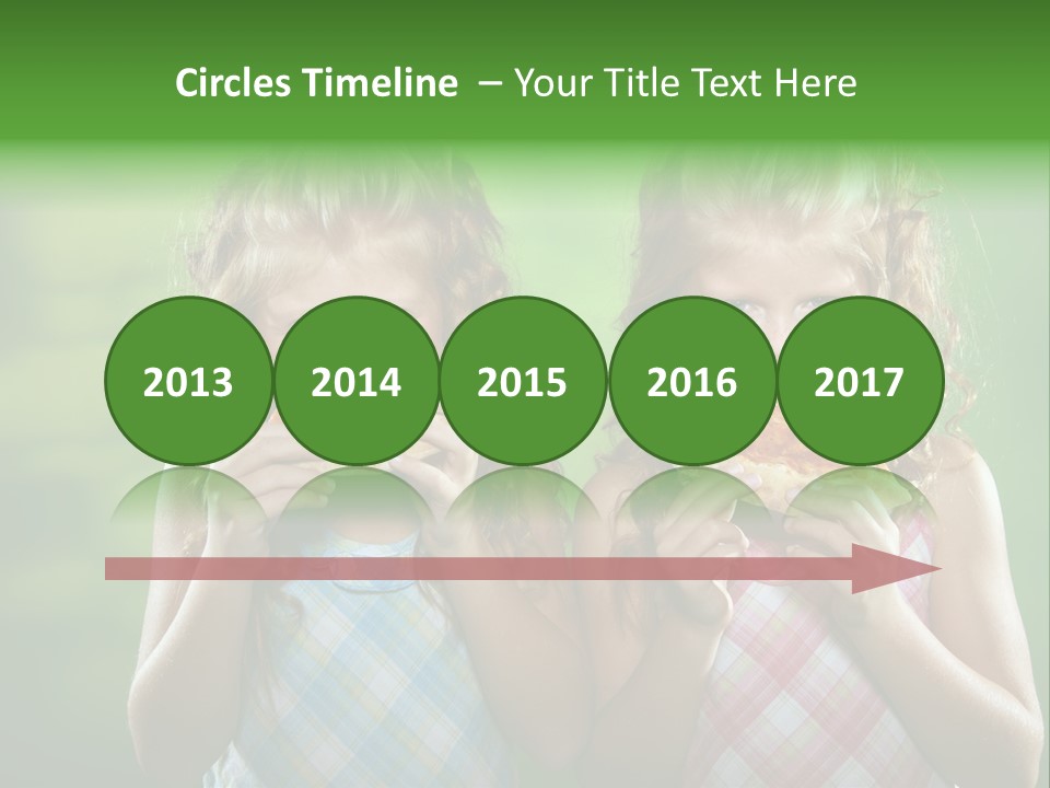 Red Meal Hair PowerPoint Template