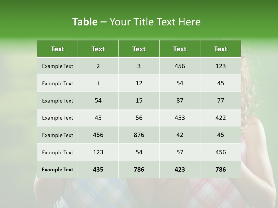 Red Meal Hair PowerPoint Template