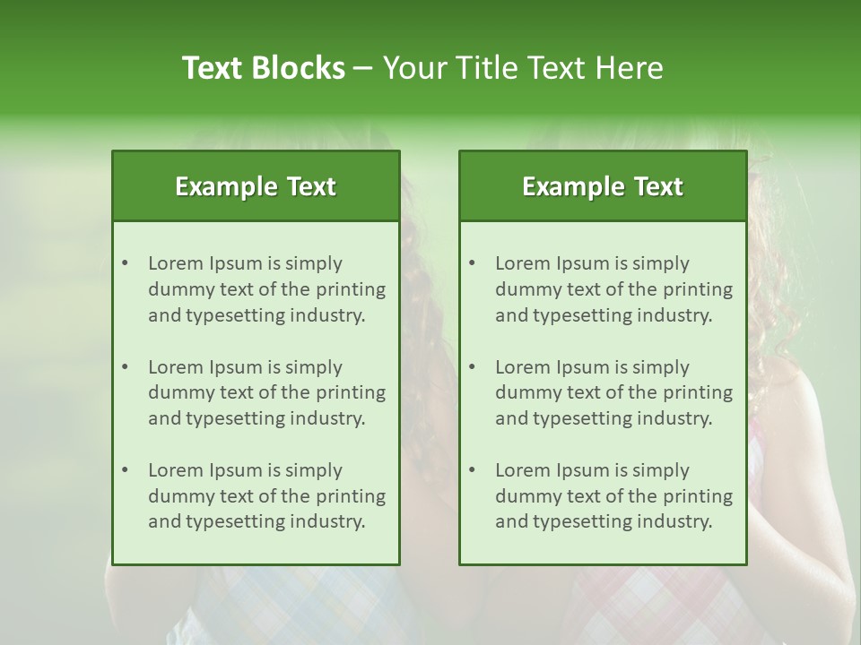 Red Meal Hair PowerPoint Template