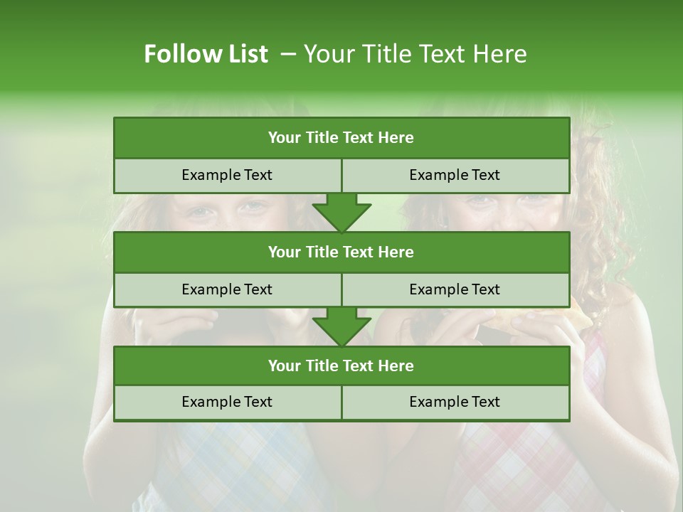 Red Meal Hair PowerPoint Template