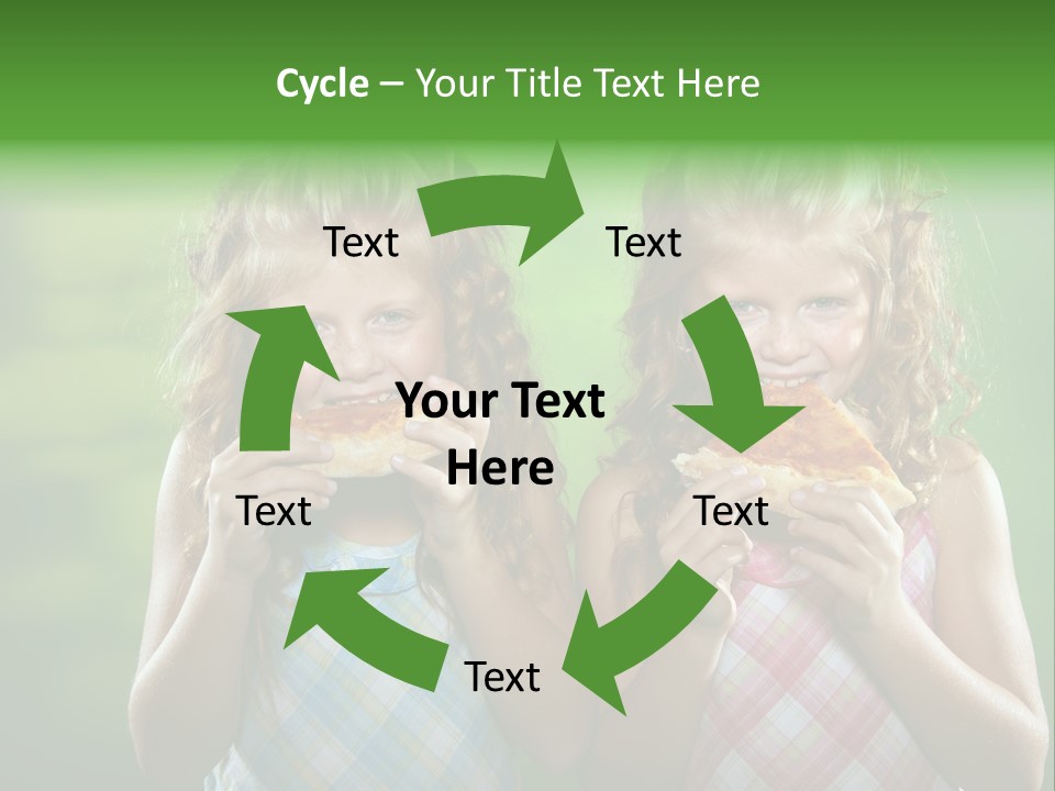 Red Meal Hair PowerPoint Template