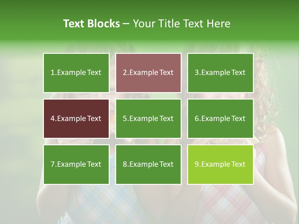 Red Meal Hair PowerPoint Template