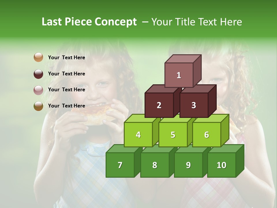 Red Meal Hair PowerPoint Template