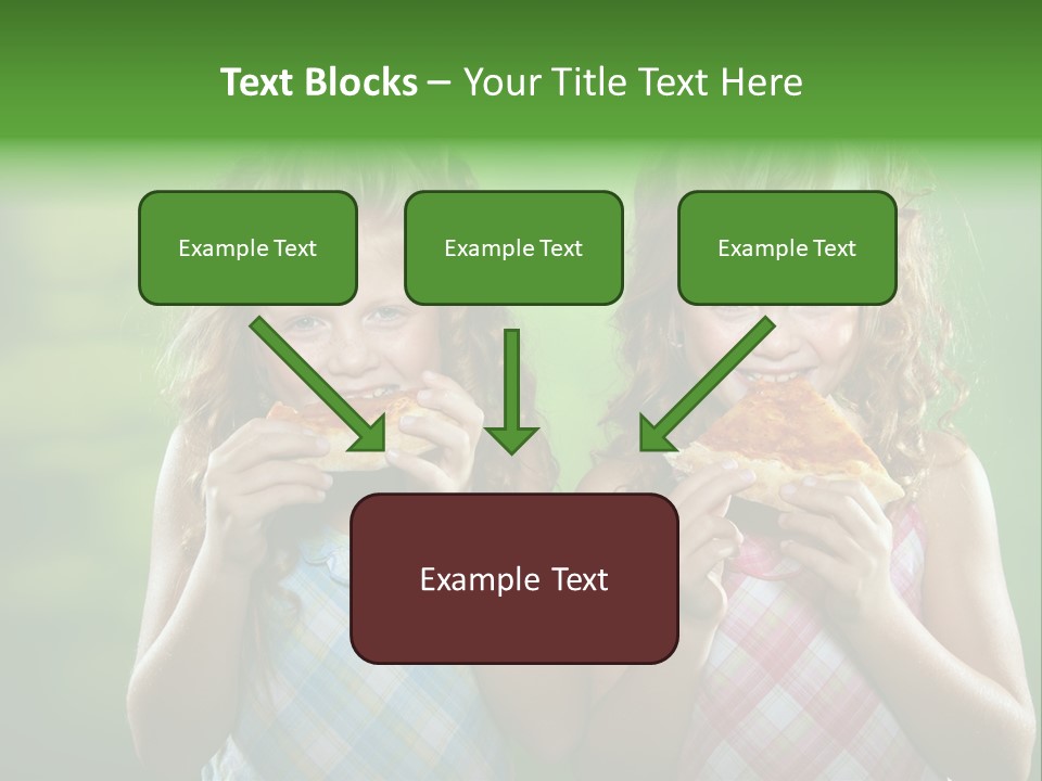 Red Meal Hair PowerPoint Template