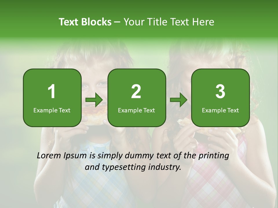 Red Meal Hair PowerPoint Template