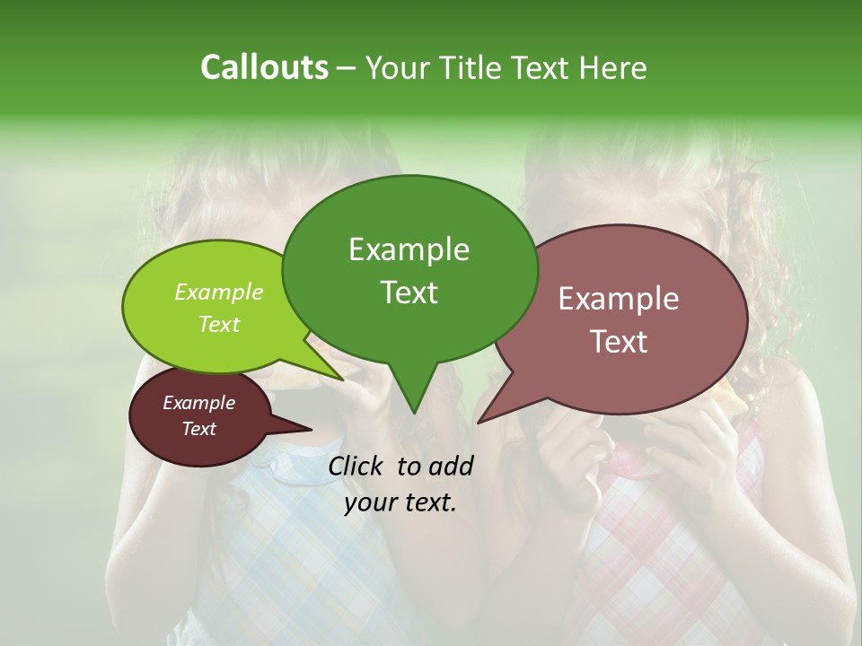 Red Meal Hair PowerPoint Template