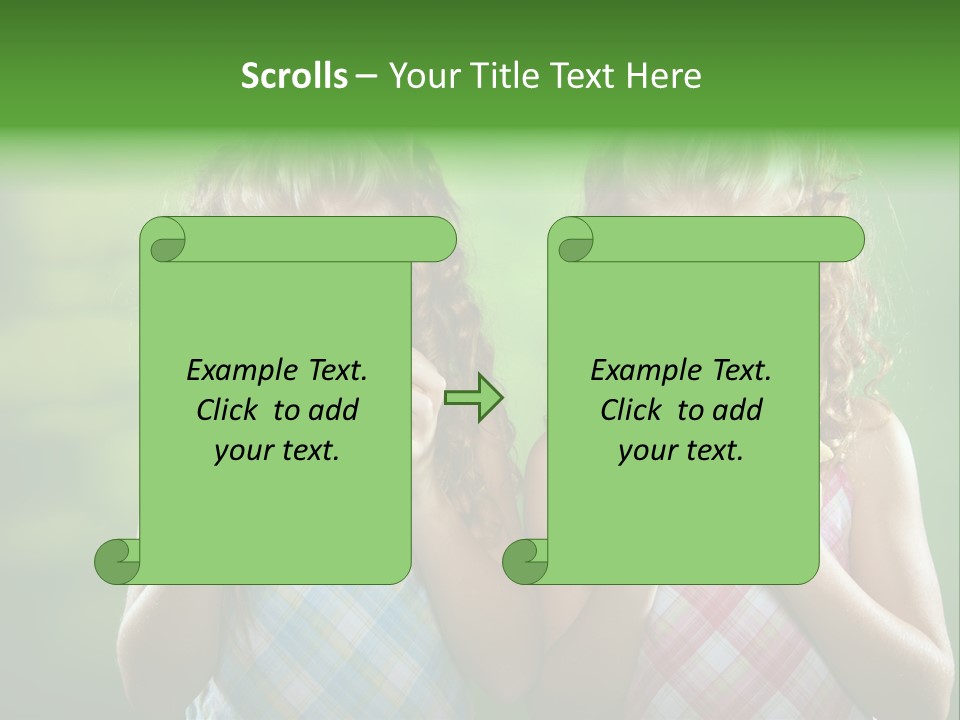 Red Meal Hair PowerPoint Template