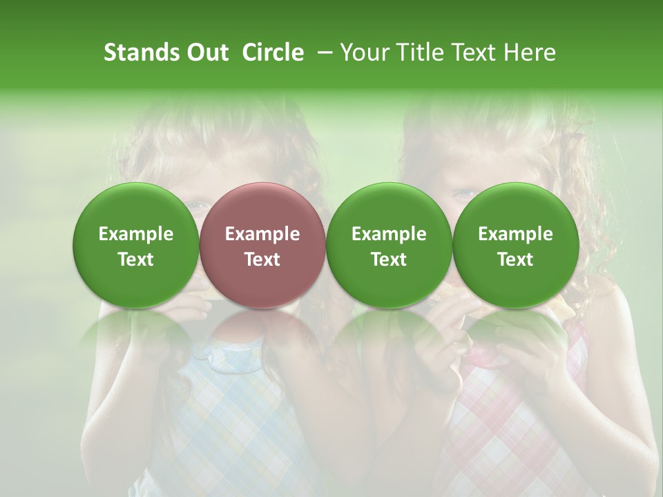 Red Meal Hair PowerPoint Template