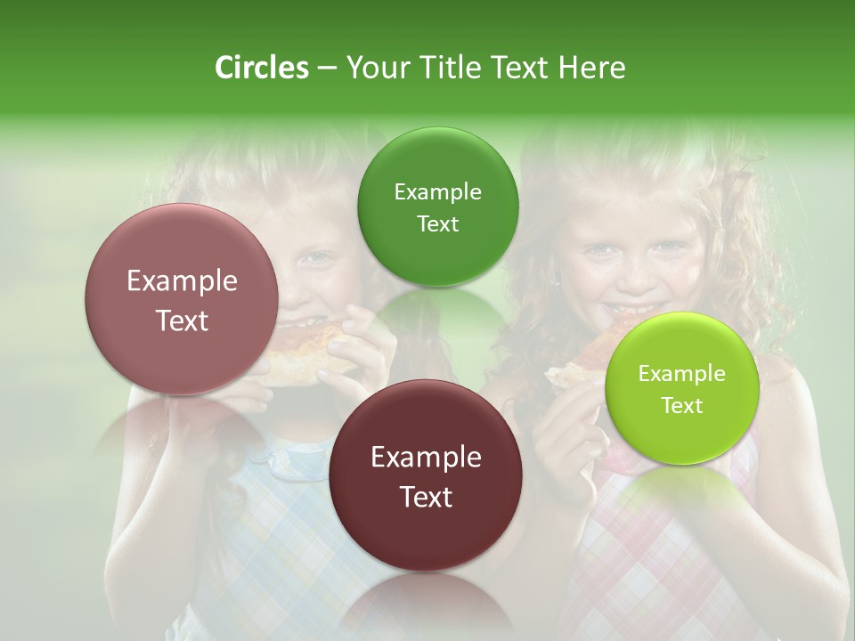 Red Meal Hair PowerPoint Template