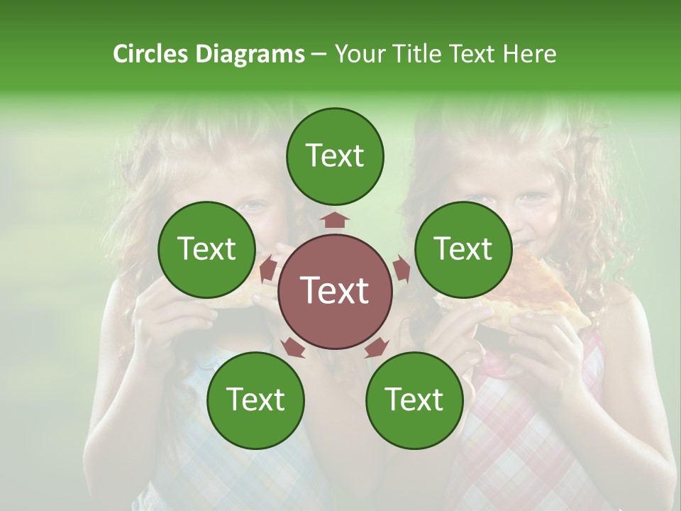 Red Meal Hair PowerPoint Template