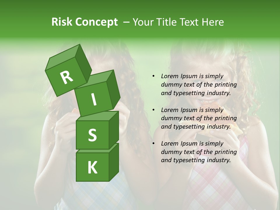 Red Meal Hair PowerPoint Template