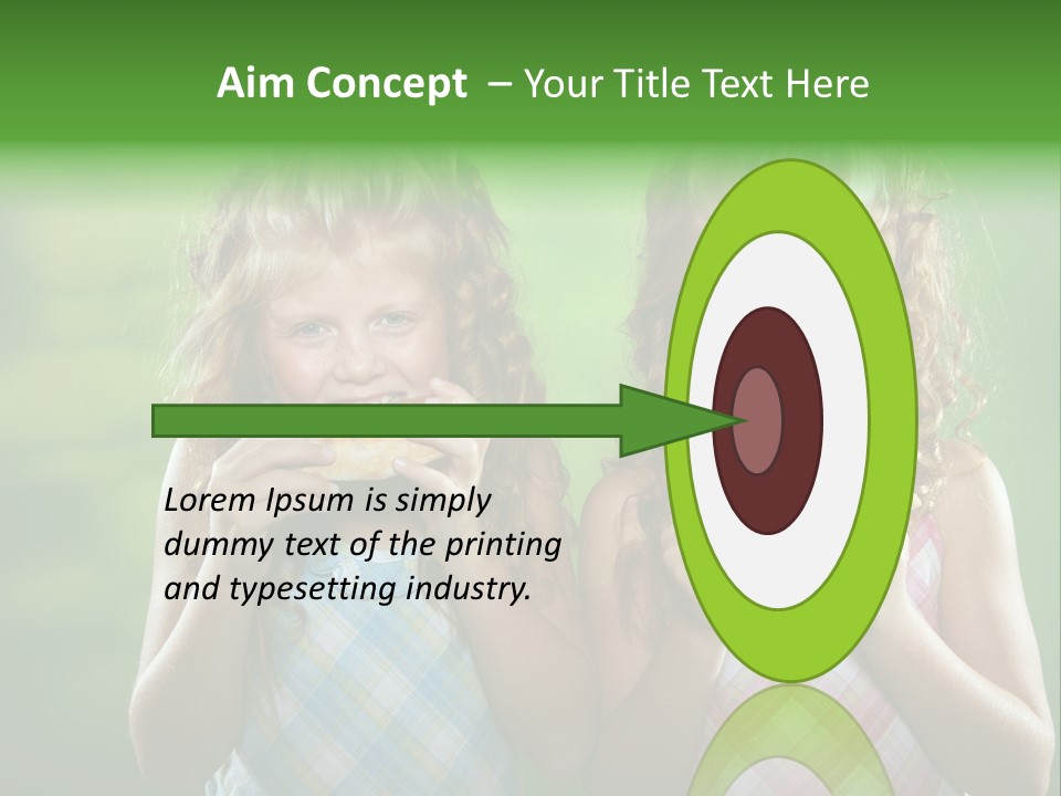 Red Meal Hair PowerPoint Template