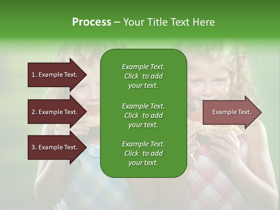 Red Meal Hair PowerPoint Template