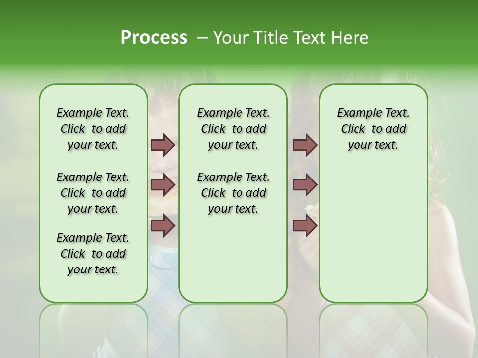 Red Meal Hair PowerPoint Template