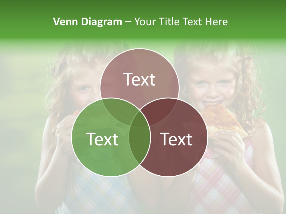 Red Meal Hair PowerPoint Template