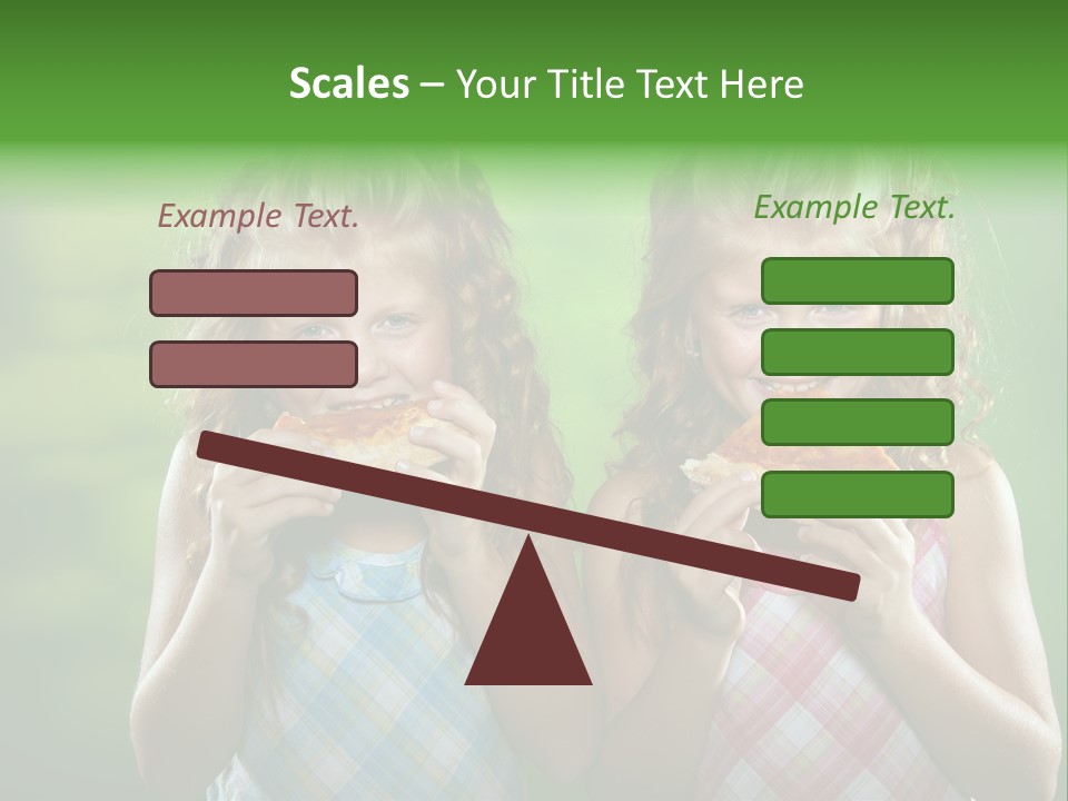 Red Meal Hair PowerPoint Template