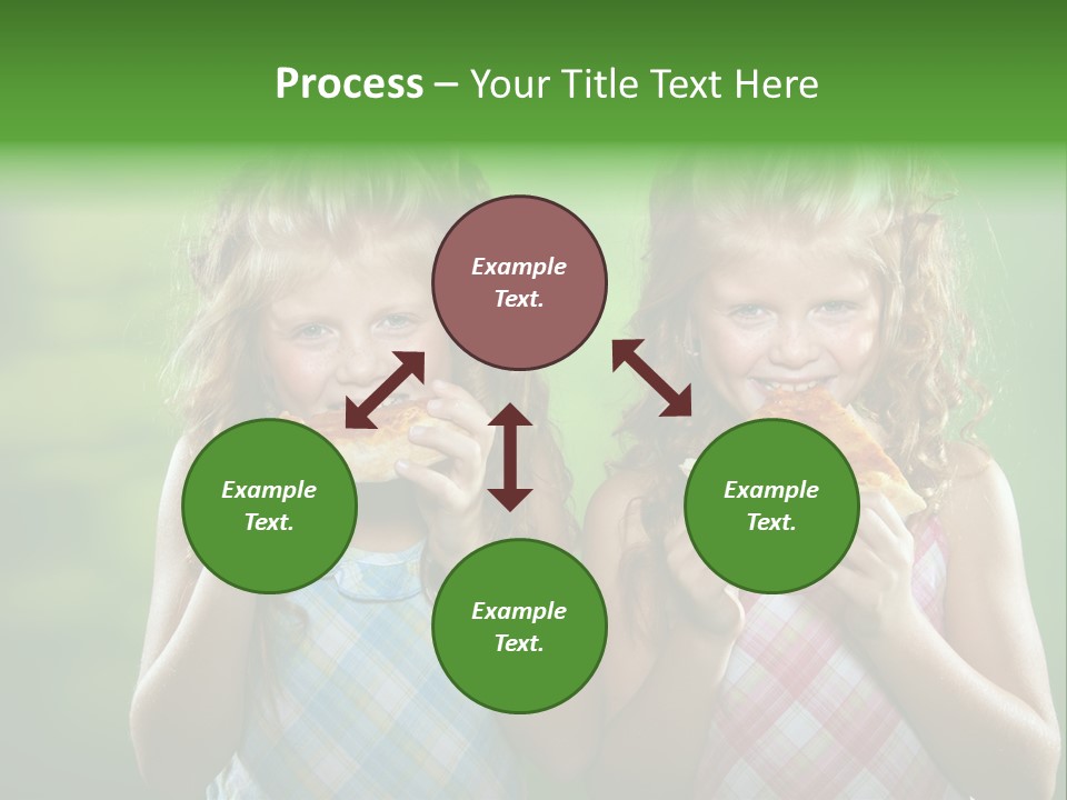 Red Meal Hair PowerPoint Template