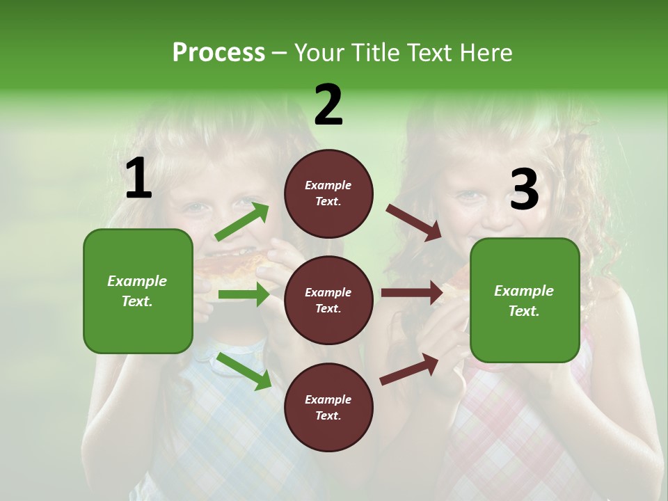 Red Meal Hair PowerPoint Template