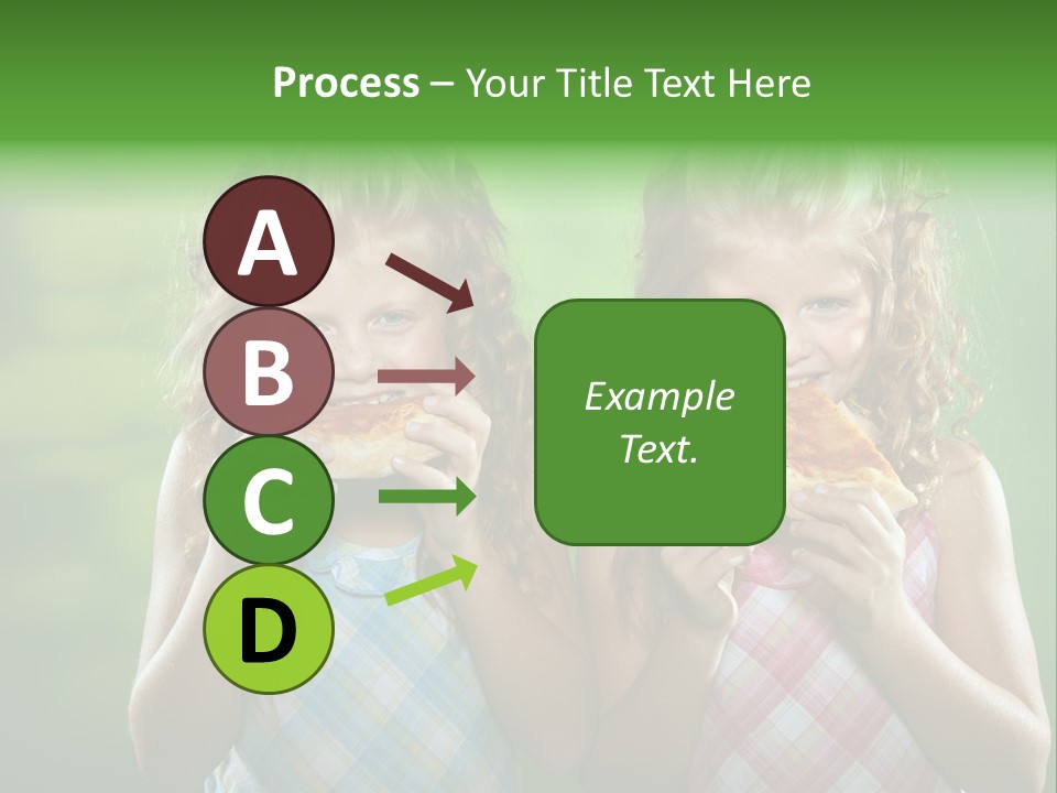 Red Meal Hair PowerPoint Template