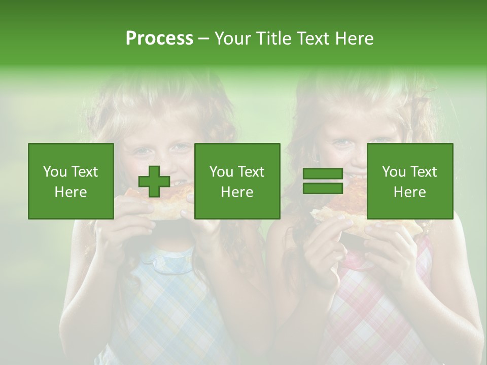 Red Meal Hair PowerPoint Template