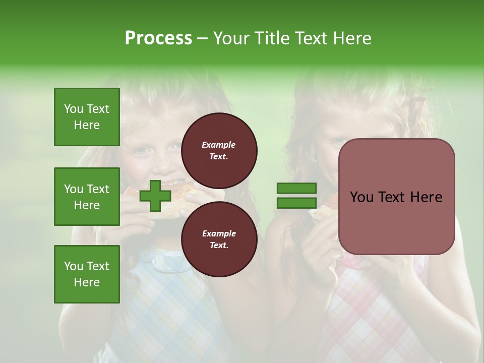 Red Meal Hair PowerPoint Template