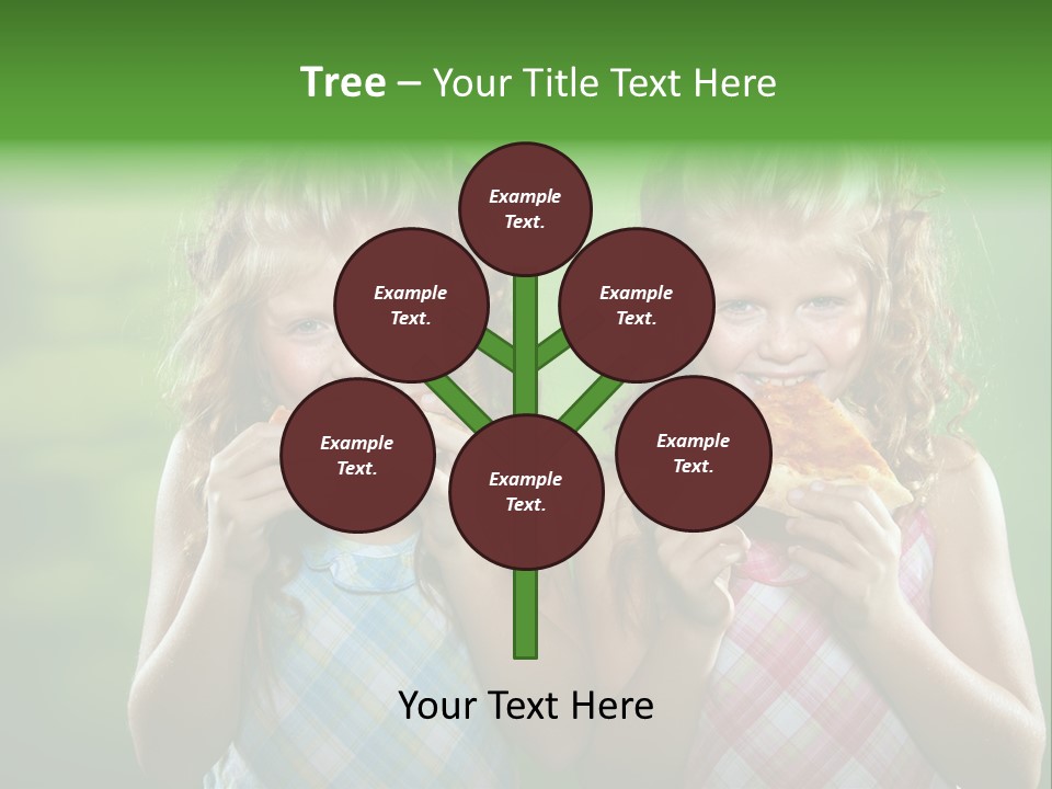 Red Meal Hair PowerPoint Template