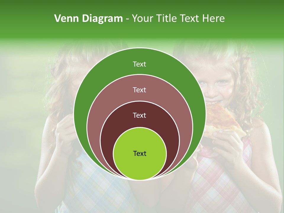 Red Meal Hair PowerPoint Template