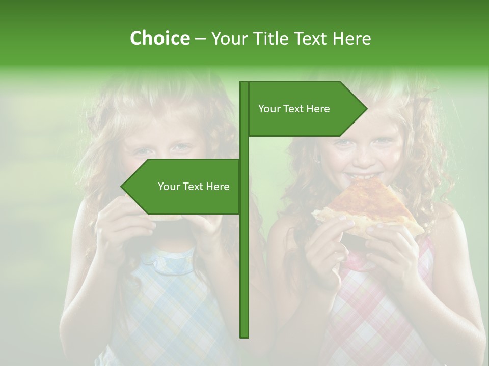 Red Meal Hair PowerPoint Template