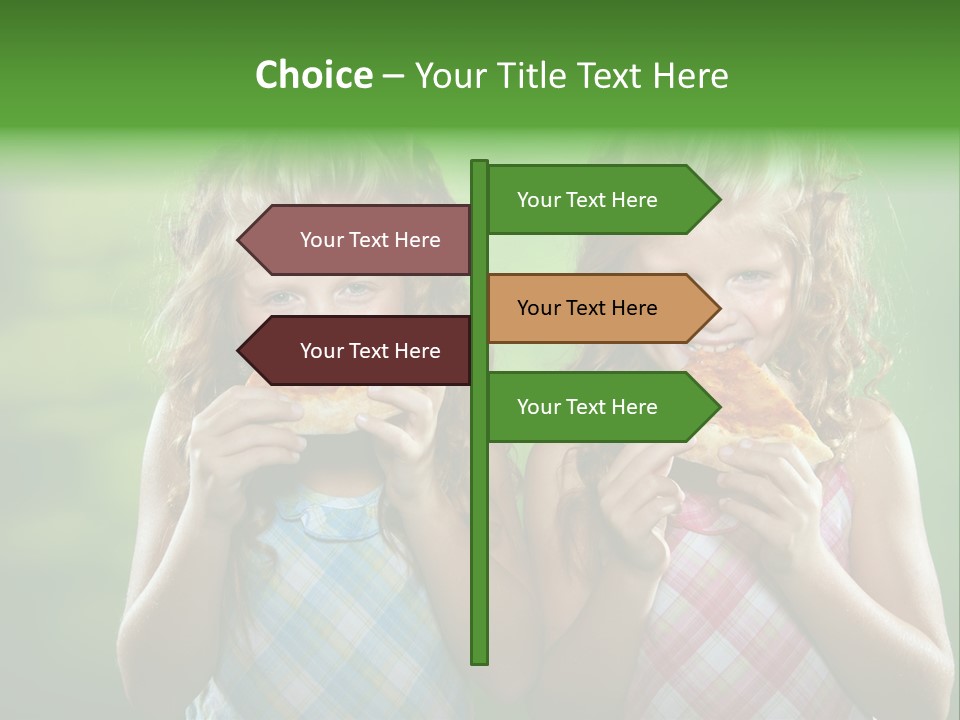 Red Meal Hair PowerPoint Template