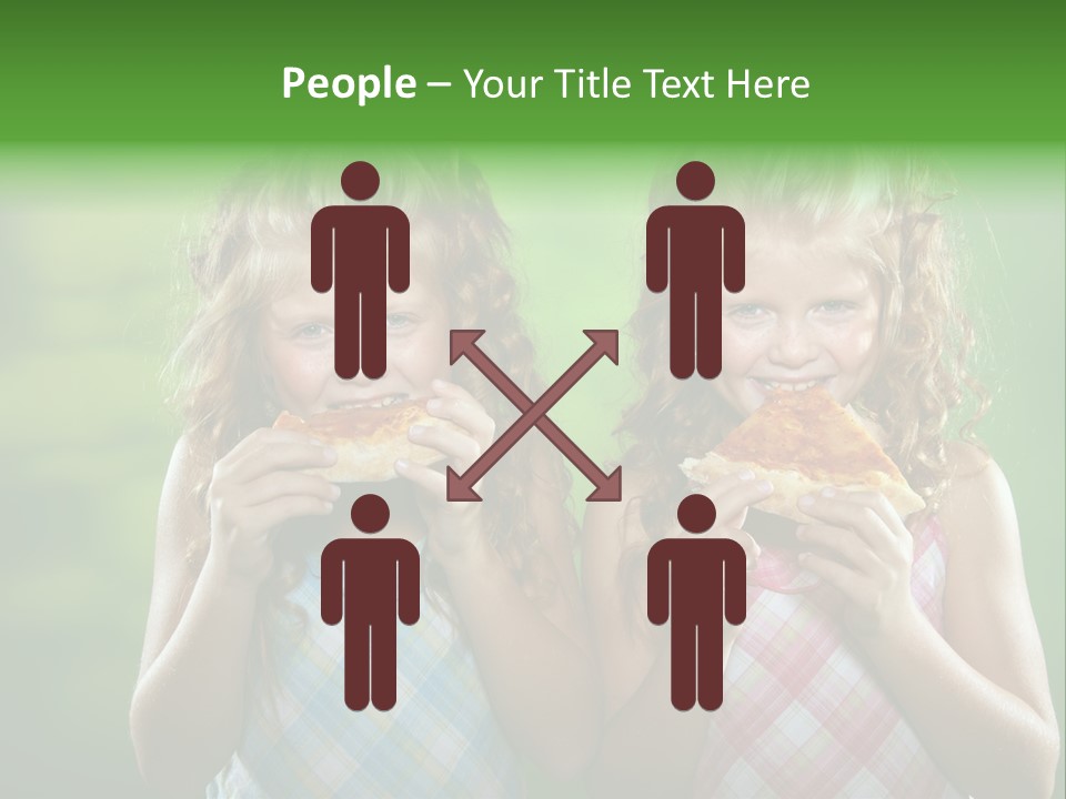 Red Meal Hair PowerPoint Template