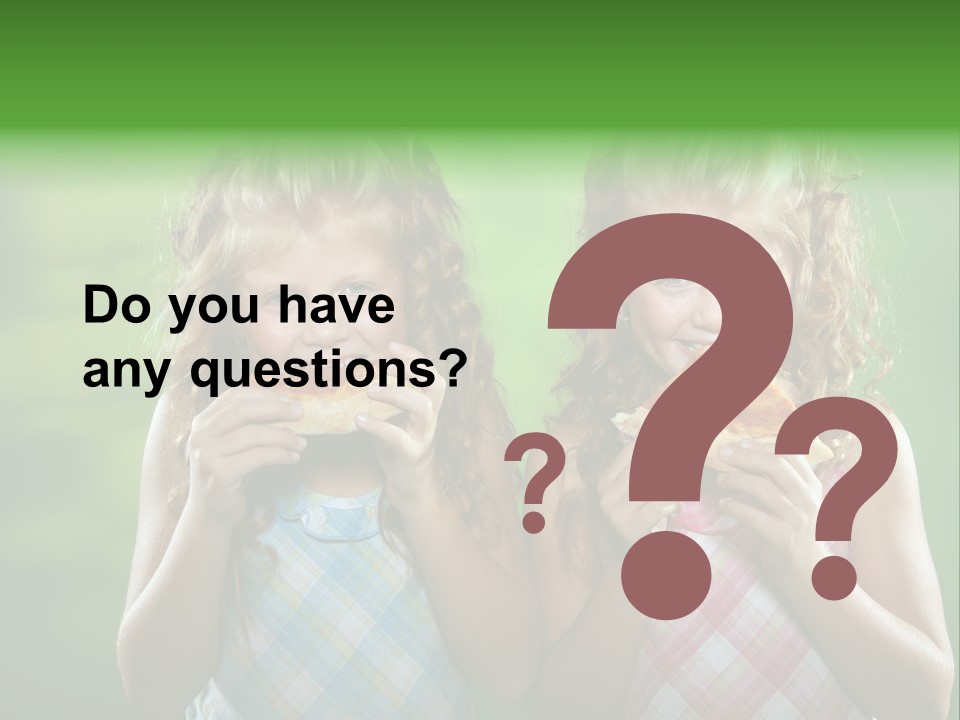 Red Meal Hair PowerPoint Template