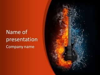 Instrument Back Rock PowerPoint Template