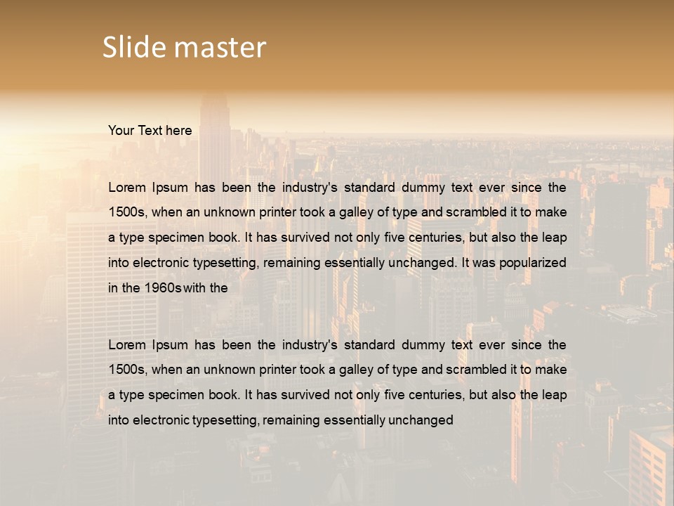 Place Downtown Empire PowerPoint Template