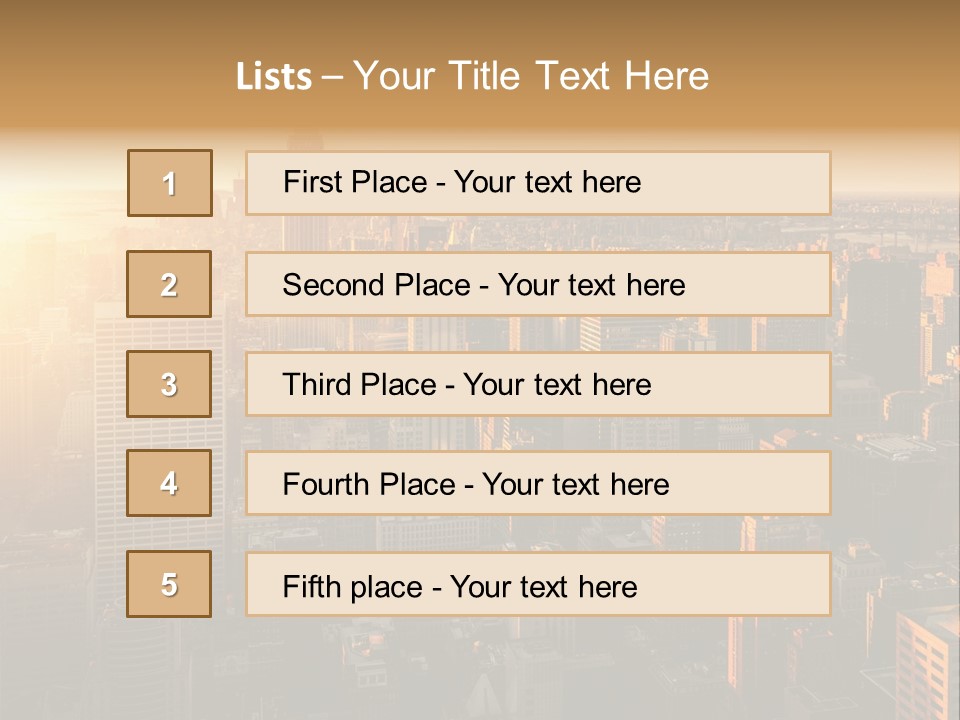 Place Downtown Empire PowerPoint Template