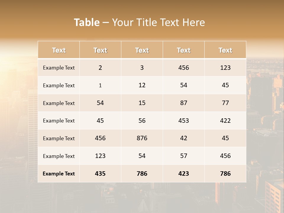 Place Downtown Empire PowerPoint Template