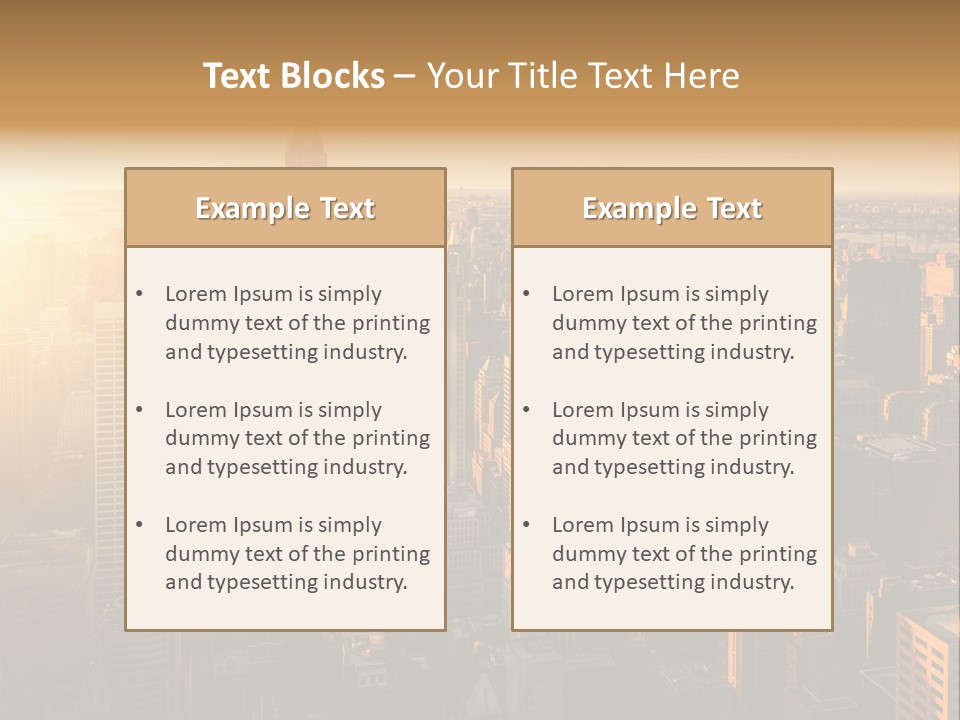Place Downtown Empire PowerPoint Template