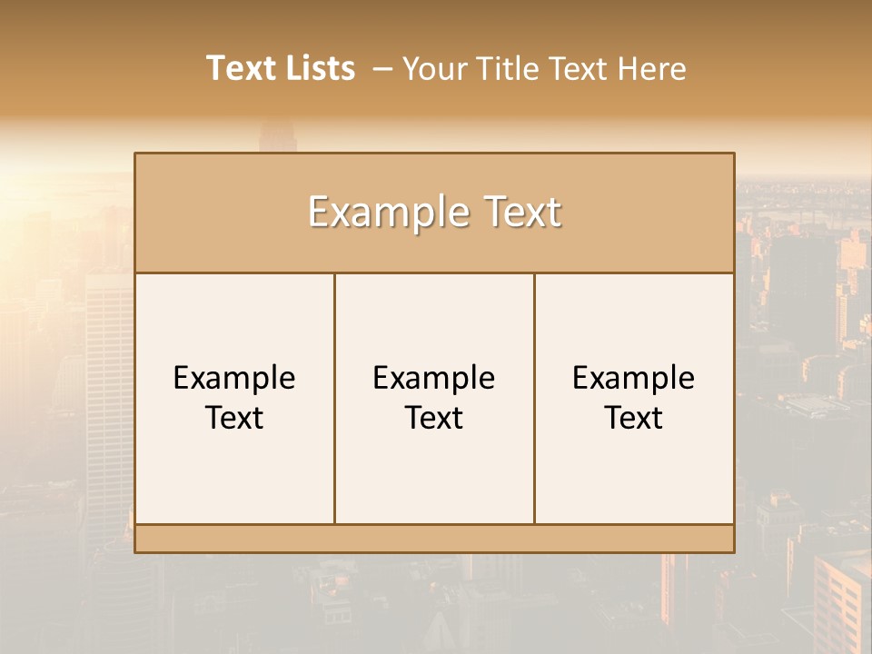 Place Downtown Empire PowerPoint Template