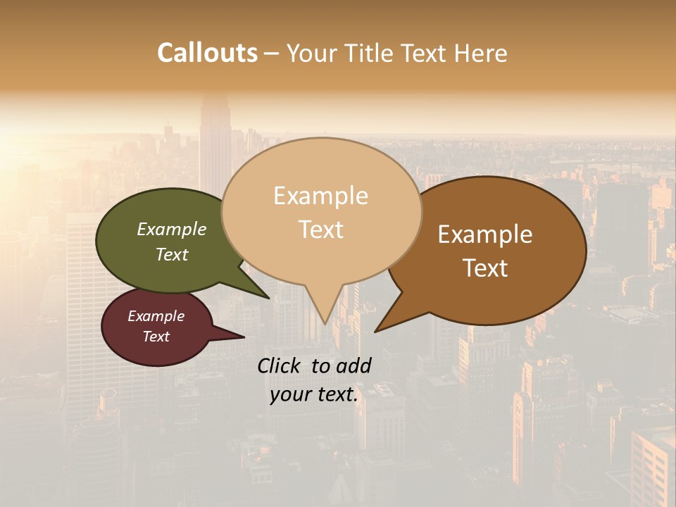 Place Downtown Empire PowerPoint Template