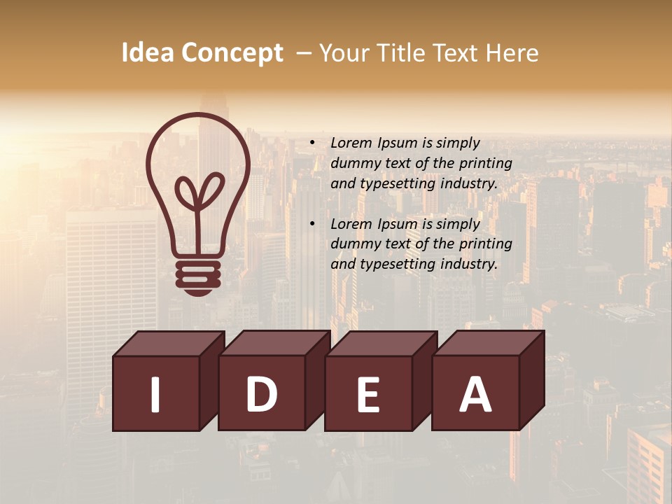 Place Downtown Empire PowerPoint Template