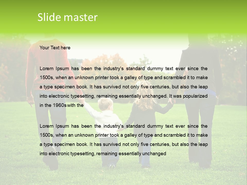 Happy Happily Mothers PowerPoint Template