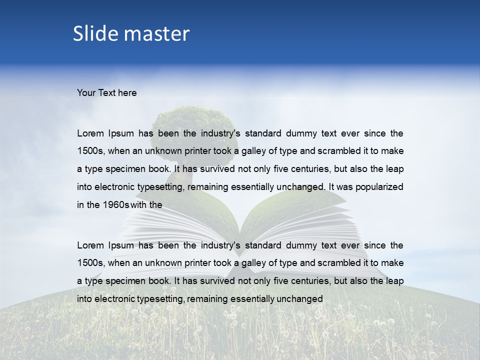 Background Green Studying PowerPoint Template