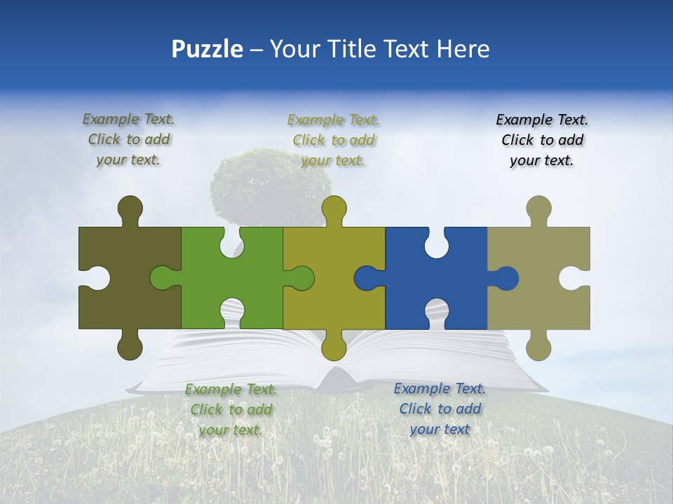 Background Green Studying PowerPoint Template