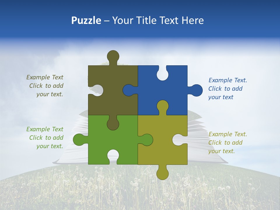 Background Green Studying PowerPoint Template